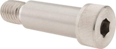 Made in USA - 3/4" Shoulder Diam x 1-3/4" Shoulder Length, 5/8-11 UNC, Hex Socket Shoulder Screw - 300, 18-8 Stainless Steel, Uncoated, 1/2" Head Height x 1" Head Diam - Benchmark Tooling