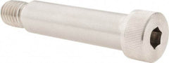 Made in USA - 3/4" Shoulder Diam x 2-3/4" Shoulder Length, 5/8-11 UNC, Hex Socket Shoulder Screw - 300, 18-8 Stainless Steel, Uncoated, 1/2" Head Height x 1" Head Diam - Benchmark Tooling