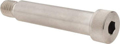 Made in USA - 3/4" Shoulder Diam x 3-1/4" Shoulder Length, 5/8-11 UNC, Hex Socket Shoulder Screw - 300, 18-8 Stainless Steel, Uncoated, 1/2" Head Height x 1" Head Diam - Benchmark Tooling