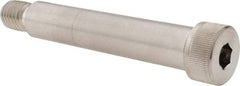 Made in USA - 3/4" Shoulder Diam x 3-3/4" Shoulder Length, 5/8-11 UNC, Hex Socket Shoulder Screw - 300, 18-8 Stainless Steel, Uncoated, 1/2" Head Height x 1" Head Diam - Benchmark Tooling