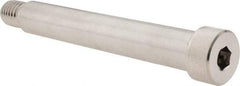 Made in USA - 3/4" Shoulder Diam x 4-3/4" Shoulder Length, 5/8-11 UNC, Hex Socket Shoulder Screw - 300, 18-8 Stainless Steel, Uncoated, 1/2" Head Height x 1" Head Diam - Benchmark Tooling