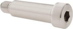 Made in USA - 1" Shoulder Diam x 3" Shoulder Length, 3/4-10 UNC, Hex Socket Shoulder Screw - 300, 18-8 Stainless Steel, Uncoated, 5/8" Head Height x 1-5/16" Head Diam - Benchmark Tooling