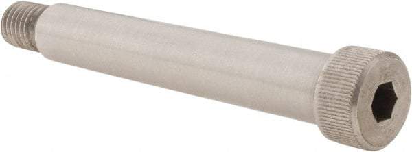 Value Collection - 3/4" Shoulder Diam x 4-1/2" Shoulder Length, 5/8-11 UNC, Hex Socket Shoulder Screw - 18-8 Stainless Steel, Uncoated, 1/2" Head Height x 1" Head Diam - Benchmark Tooling