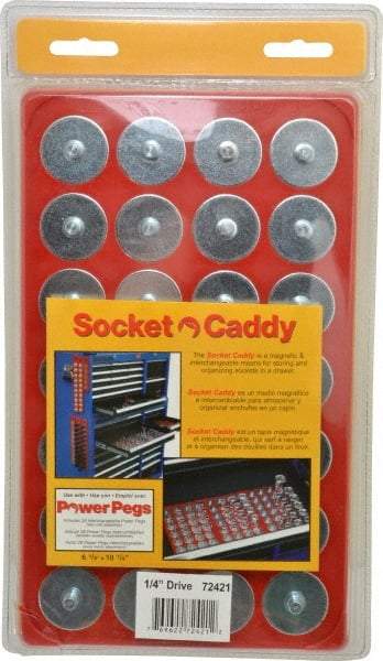 Triton - 28 Piece Capacity Socket Caddy - 1/4" Drive, Red - Benchmark Tooling