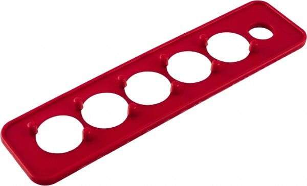 Triton - 10 Piece Capacity Magnetic Socket Holder Strip - 1/4" Drive, Red - Benchmark Tooling