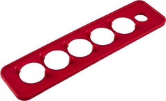 Triton - 10 Piece Capacity Magnetic Socket Holder Strip - 1/4" Drive, Red - Benchmark Tooling