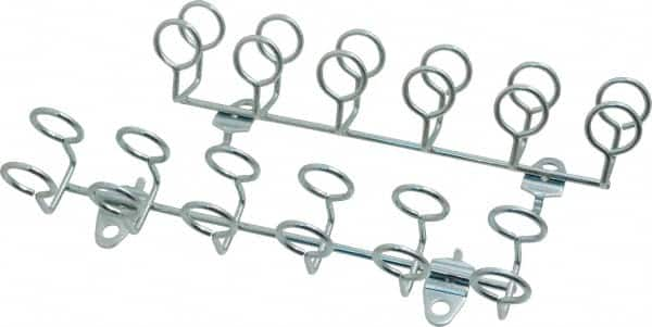 Triton - 9" Long Multi-ring Tool Holder Pegboard Hook - 1-3/4" Projection, Steel - Benchmark Tooling