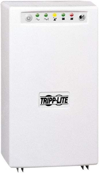 Tripp-Lite - 15 Amp, 1,200 VA, Tower Mount Line Interactive Backup Uninterruptible Power Supply - Backup 4 min with Full Load & 12 min with Half Load, 120 VAC Input & Output, 750 Watt Output, 1 Phases, 6 Outlets - Benchmark Tooling