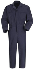 VF Imagewear - Size 48 Regular, Navy Blue, Zipper, General Purpose Coverall - 48" Chest, Cotton, Polyester, 7 Pockets - Benchmark Tooling