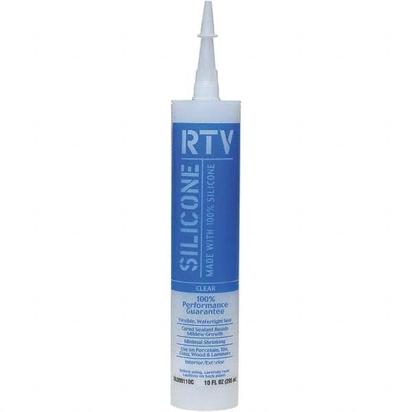 White Lightning - 10 oz Tube Clear RTV Silicone Sealant - 5 to 7 Days Full Cure Time - Benchmark Tooling