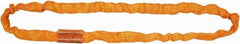 Lift-All - 20' Long x 5-3/4" Wide, 175,000 Lb Basket Capacity, Nylon, Aramid Web Sling - 140,000 Lb Choker Capacity, 3-1/2" Diam Chain, Orange - Benchmark Tooling