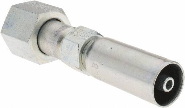 Eaton - Steel Hydraulic Hose Swivel - -4 Hose Size, 1/4" Hose Diam - Benchmark Tooling