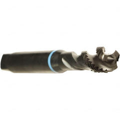 Emuge - M3x0.50 Metric 3 Flute 6H Modified Bottoming Spiral Flute Tap - Cobalt, Oxide Finish, 56mm OAL, Right Hand Flute, Right Hand Thread, Series Enorm - Benchmark Tooling