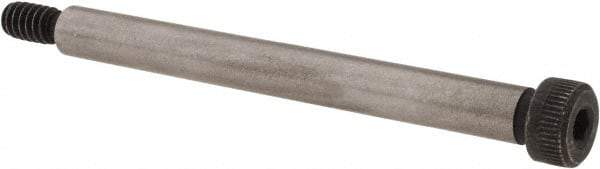 Value Collection - 1/4" Shoulder Diam x 2-1/2" Shoulder Length, #10-24 UNC, Hex Socket Shoulder Screw - 4140 Alloy Steel, Uncoated, 3/16" Head Height x 3/8" Head Diam - Benchmark Tooling