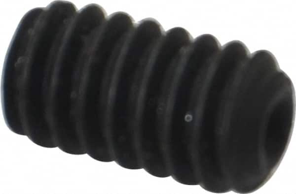 Value Collection - 1/4-20 UNC, 7/16" OAL, Cup Point Set Screw - Alloy Steel, 1/8" Key - Benchmark Tooling