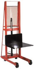 Wesco Industrial Products - 1,000 Lb Capacity, 60" Lift Height, Hydraulic Platform Base Manually Operated Lift - Benchmark Tooling