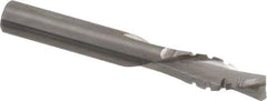 Onsrud - 3/8" Cutting Diam x 1-1/8" Length of Cut, 2 Flute, Downcut Spiral Router Bit - Uncoated, Right Hand Cut, Solid Carbide, 3" OAL x 3/8" Shank Diam, Chipbreaker, 30° Helix Angle - Benchmark Tooling