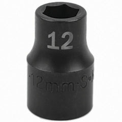 SK - Impact Socket - 1/2"DR 12MM IMPACT SOCKET - Benchmark Tooling