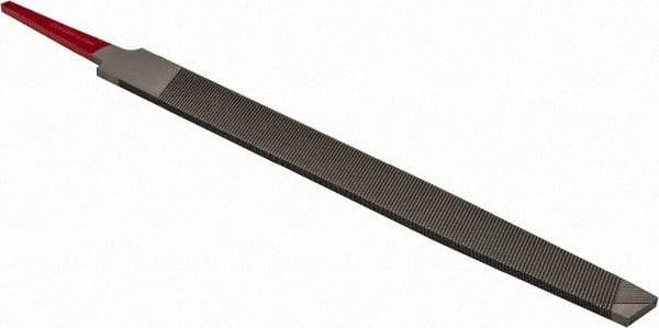 Simonds File - 6" Long, Bastard Cut, Flat American-Pattern File - Double Cut, Tang - Benchmark Tooling