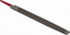Simonds File - 6" Long, Bastard Cut, Flat American-Pattern File - Double Cut, Tang - Benchmark Tooling