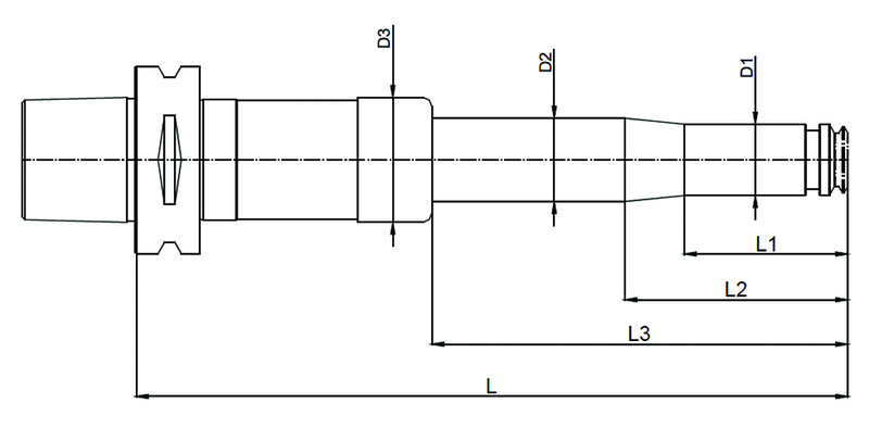 C5 x ER25 x 055 CAPTO Collet Holder - Benchmark Tooling