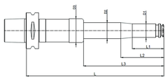 C6 x ER25 x 060 CAPTO Collet Holder - Benchmark Tooling