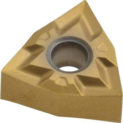 Seco - WNGP330.5 MF1 Grade CP200 Carbide Turning Insert - TiAlN/TiN Finish, 80° Trigon, 3/8" Inscr Circle, 3/16" Thick, 0.008" Corner Radius - Benchmark Tooling