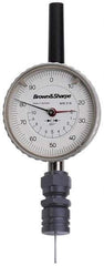 TESA Brown & Sharpe - Round Depth Gage Base - 0.24 Inch Base Hole Diameter, Use with Dial Depth Gages - Benchmark Tooling