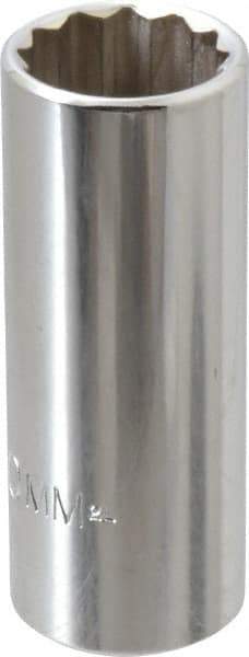 Proto - 3/8" Drive, Deep Hand Socket - 12 Points, 2-3/4" OAL, Chrome Finish - Benchmark Tooling