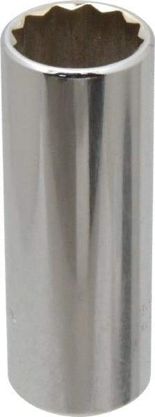 Proto - 3/8" Drive, Deep Hand Socket - 12 Points, 2-3/4" OAL, Chrome Finish - Benchmark Tooling