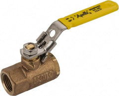 Apollo - 1/2" Pipe, Standard Port, Bronze Standard Ball Valve - 2 Piece, NPT Ends, Locking Lever Handle, 600 WOG, 150 WSP - Benchmark Tooling