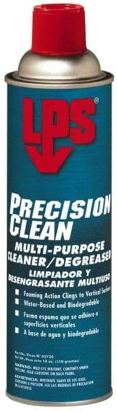 LPS - 18 oz Aerosol Cleaner/Degreaser - Liquid, Biodegradable Cleaner & Degreaser, Unscented - Benchmark Tooling