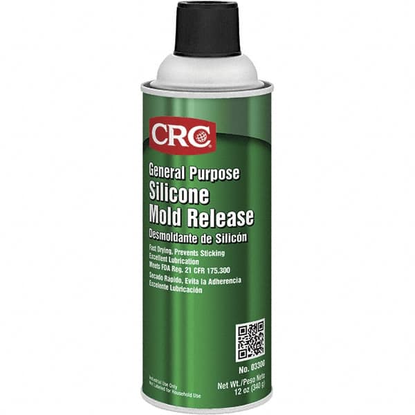 CRC - 16 Ounce Aerosol Can, Clear, General Purpose Mold Release - Food Grade, Silicone Composition - Benchmark Tooling