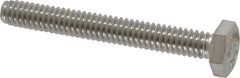 Value Collection - 1/4-20 UNC, 2" Length Under Head Hex Head Cap Screw - Fully Threaded, Grade 316 Stainless Steel, Uncoated, 7/16" Hex - Benchmark Tooling