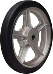 Hamilton - 12 Inch Diameter x 2 Inch Wide, Rubber on Aluminum Caster Wheel - 720 Lb. Capacity, 2-1/4 Inch Hub Length, 3/4 Inch Axle Diameter, Straight Roller Bearing - Benchmark Tooling