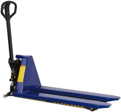 Value Collection - 2,200 Lb Capacity, 31-1/2" Lift Portable Skid Lifter - 3-1/2" Min Lift Height, 43" Fork Length x 20" Fork Width, 20" Overall Width - Benchmark Tooling