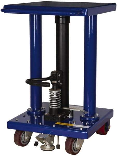 Value Collection - 500 Lb Capacity Hydraulic Lift Table - 30" to 47-1/2" Lift Height, 18" Platform Length x 18" Platform Width - Benchmark Tooling