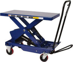Value Collection - 1,750 Lb Capacity Hydraulic Scissor Elevating Cart - 16" to 39" Lift Height, 36" Platform Length x 20" Platform Width - Benchmark Tooling