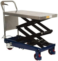 Value Collection - 770 Lb Capacity Hydraulic Scissor Lift Table - 14" to 55-1/2" Lift Height, 35-1/2" Platform Length x 19-1/2" Platform Width - Benchmark Tooling