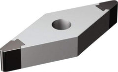 Sandvik Coromant - VNGA331 Grade 7025 CBN Turning Insert - Uncoated, 35° Diamond, 3/8" Inscr Circle, 3/16" Thick, 1/64" Corner Radius - Benchmark Tooling