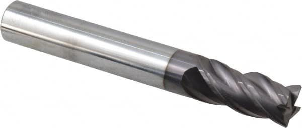 SGS - 0.3937" Diam 4 Flute Solid Carbide 0.5mm Corner Radius End Mill - Exact Industrial Supply