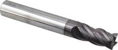 SGS - 0.3937" Diam 4 Flute Solid Carbide 0.5mm Corner Radius End Mill - Exact Industrial Supply