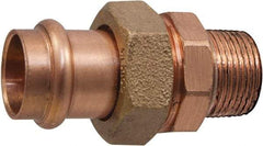 NIBCO - 1/2" Copper Pipe Union - Male x Female, Press Fitting - Benchmark Tooling