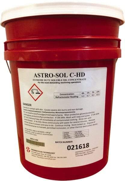 Monroe Fluid Technology - 5 Gal Pail Cutting & Grinding Fluid - Water Soluble - Benchmark Tooling