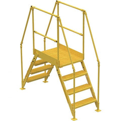 Vestil - 82-7/8" High 500 Lb Capacity 4 Step Crossover Bridge - Benchmark Tooling