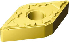 Sandvik Coromant - DNMG431 MF Grade 2025 Carbide Turning Insert - TiCN/AI2O3/TiN Finish, 55° Diamond, 1/2" Inscr Circle, 3/16" Thick, 1/64" Corner Radius - Benchmark Tooling