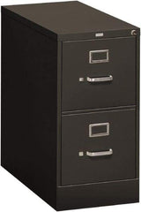 Hon - 15" Wide x 29" High x 26-1/2" Deep, 2 Drawer Vertical File - Steel, Charcoal - Benchmark Tooling