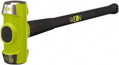 Wilton - 14 Lb Head, 30" Long Sledge Hammer - Steel Head, Steel Handle with Grip - Benchmark Tooling