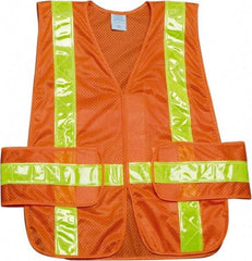 Ability One - High Visibility Vest - CL2 ORG/YLW UNIV FRONT CLOSE SAFETY VEST - Benchmark Tooling