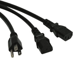 Tripp-Lite - 6' Long, NEMA 5-15P/IEC-320-C-13 Computer Cable - Black, Female, Male - Benchmark Tooling